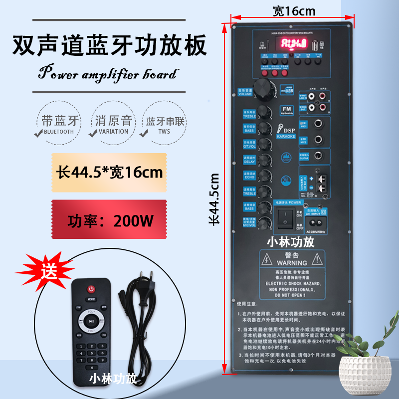 SAST Double 15-Inch Square Dance Audio Amplifier Board Wireless Series High-Power Universal Motherboard with Bluetooth Original Sound