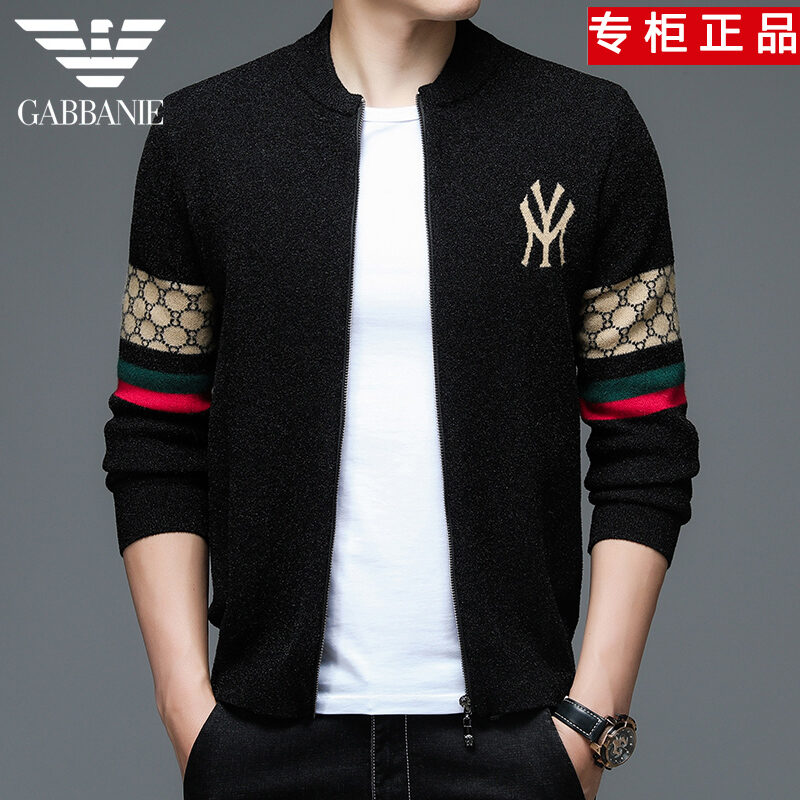 Campania Spring and Autumn Sweater Coat Men's Sweater Young and Middle-Aged Korean Style Trendy Cashmere Sweater