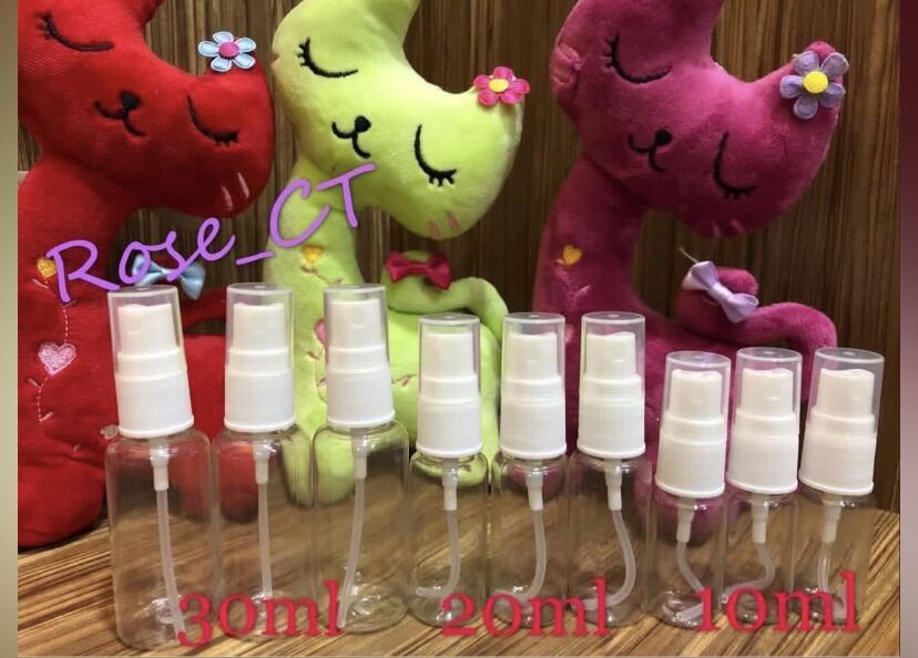 30ml x 5pcs PET Clear Mist Spray Bottles/Toner Spray Bottles/ Perfume Spray Bottles