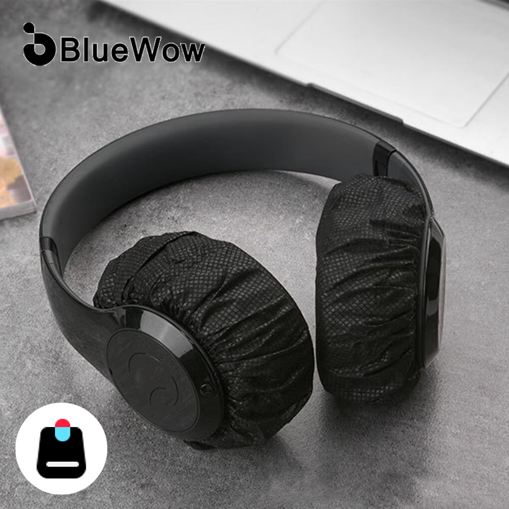 BlueWow Non-woven earmuffs, 100 pieces, replacement sanitary pads for headsets, cushions for most headphones with 5~11cm ear pads