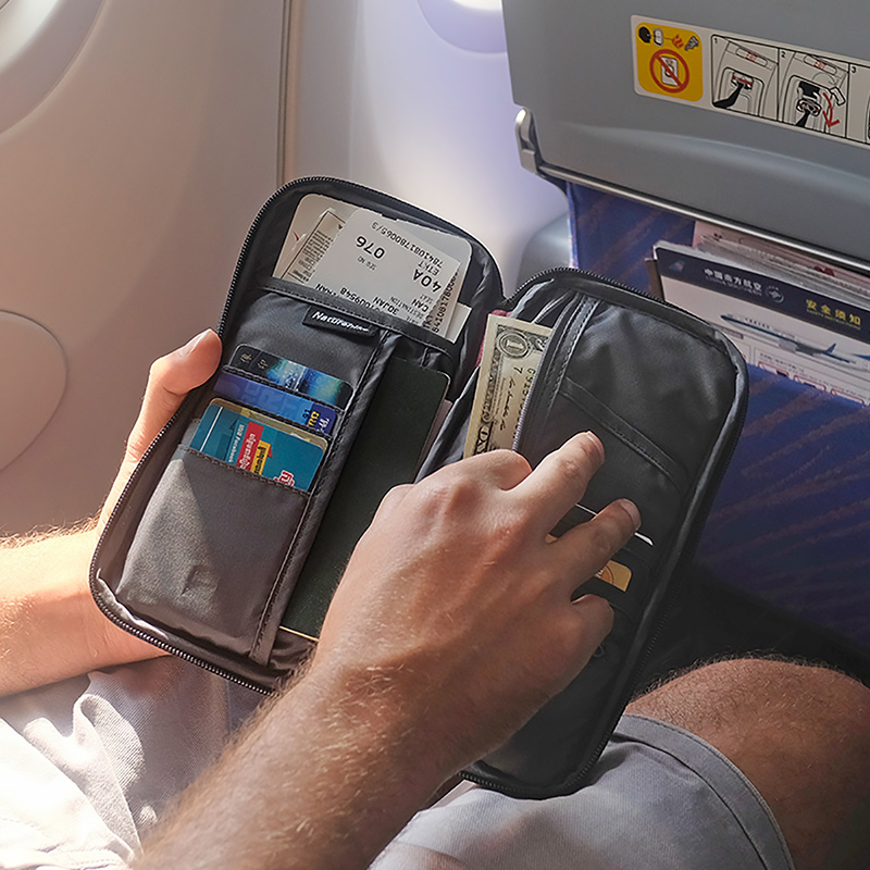 【SG Stock】Home Pouch Organiser RFID Blocking Travel Bags Women Wallet Passort Cover Portable Men Travel Bag Credit Card Bag Water-proof YKK Zipper for Cash Ticket Passport Credit Card