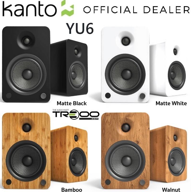 Kanto YU6 Wireless Bluetooth Desktop Bookshelf Speakers