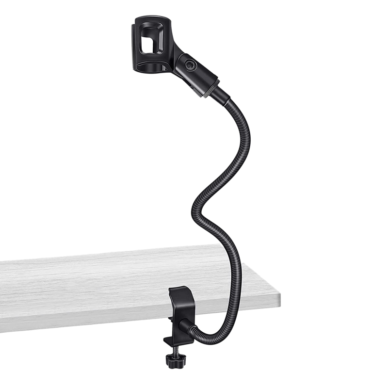 Microphone Stand Flexible Gooseneck Desk Clamp Holder Microphone Arm Recording Equipment for Meeting Lecture Podcast