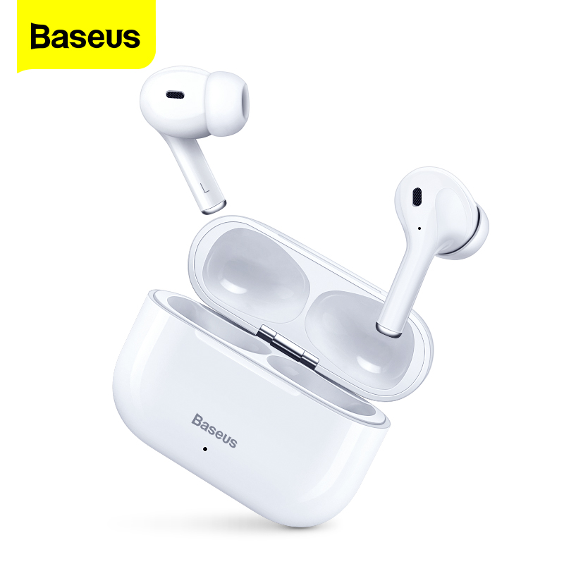 Baseus W3 TWS Wireless Earbuds Bluetooth 5.0 Noise Cancellation In-Ear True Wireless Earphones HIFI Stereo Built-In Microphone IPX5 Waterproof Sports Headset
