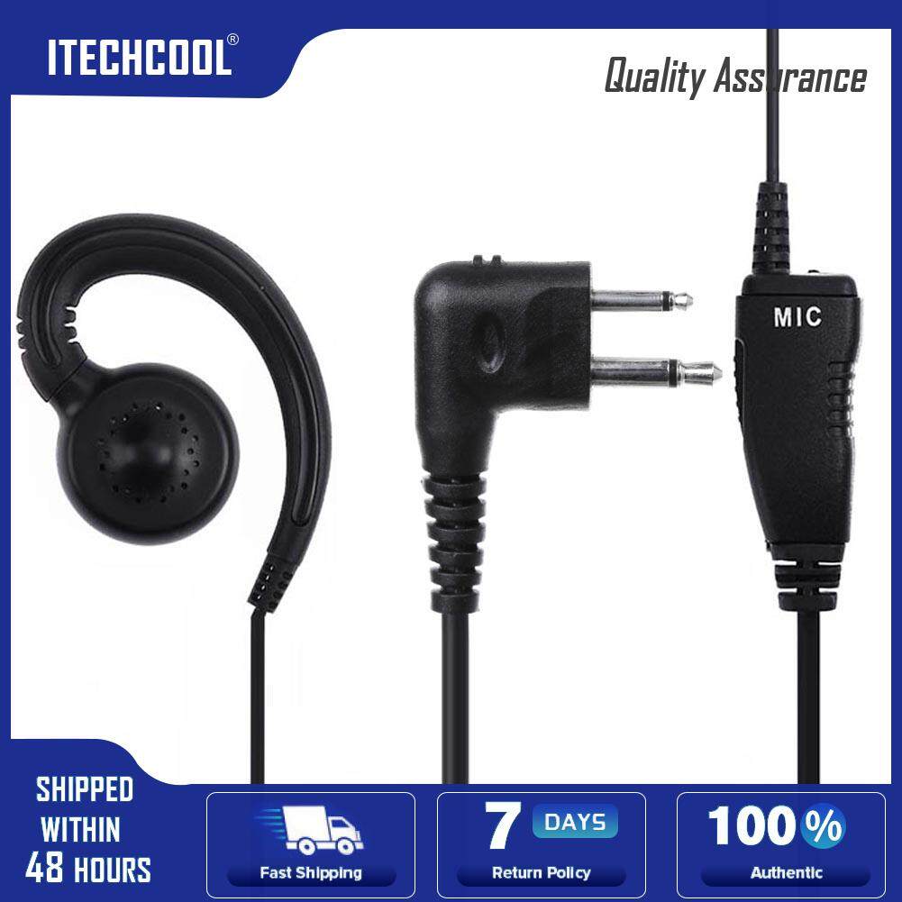 Swivel Earpiece with Microphone and PTT for Motorola 2 Way Radio Walkie