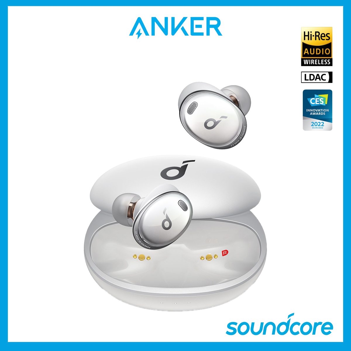 Soundcore by Anker Liberty 3 Pro Active Noise Cancelling Earbuds wireless, True Wireless Earbuds Bluetooth Earphone with ACAA 2.0(Dual Driver), Fusion Comfort, Hi-Res Audio Wireless, Multipoint Connec