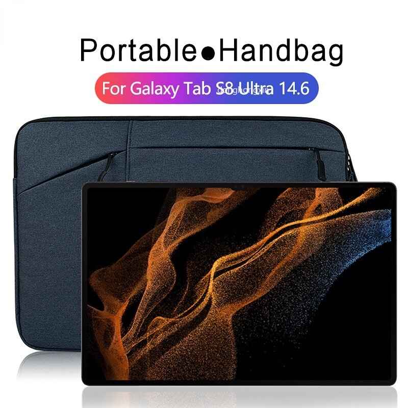 Tablet Universal Soft Liner Sleeve Pouch Bag For Samsung Galaxy Tab S8 Ultra 14.6 inch SM-X900 SM-X906 X905 Thickened handbag