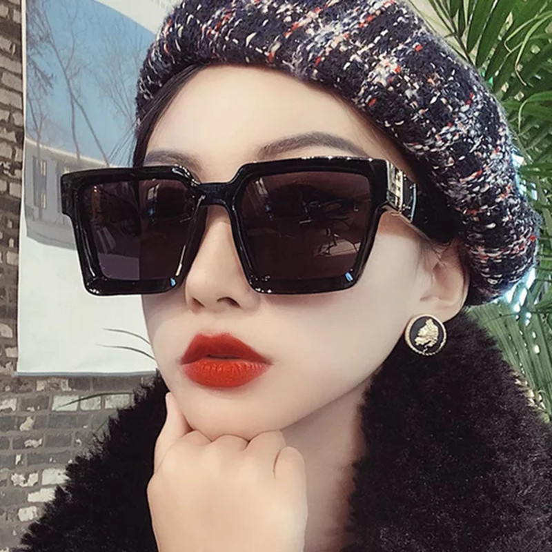 cabecade large frame retro sunglasses female fashion street shooting sunglasses personality trend glasses male