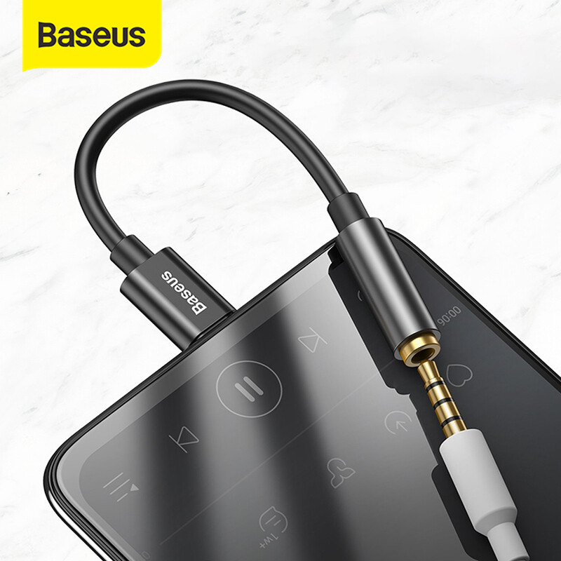 Baseus Type c to 3.5mm AUX earphone headphone adapter usb c to 3.5 jack audio cable for Samsung OPPO Vivo Huawei Xiaomi oneplus Redmi LG Honor