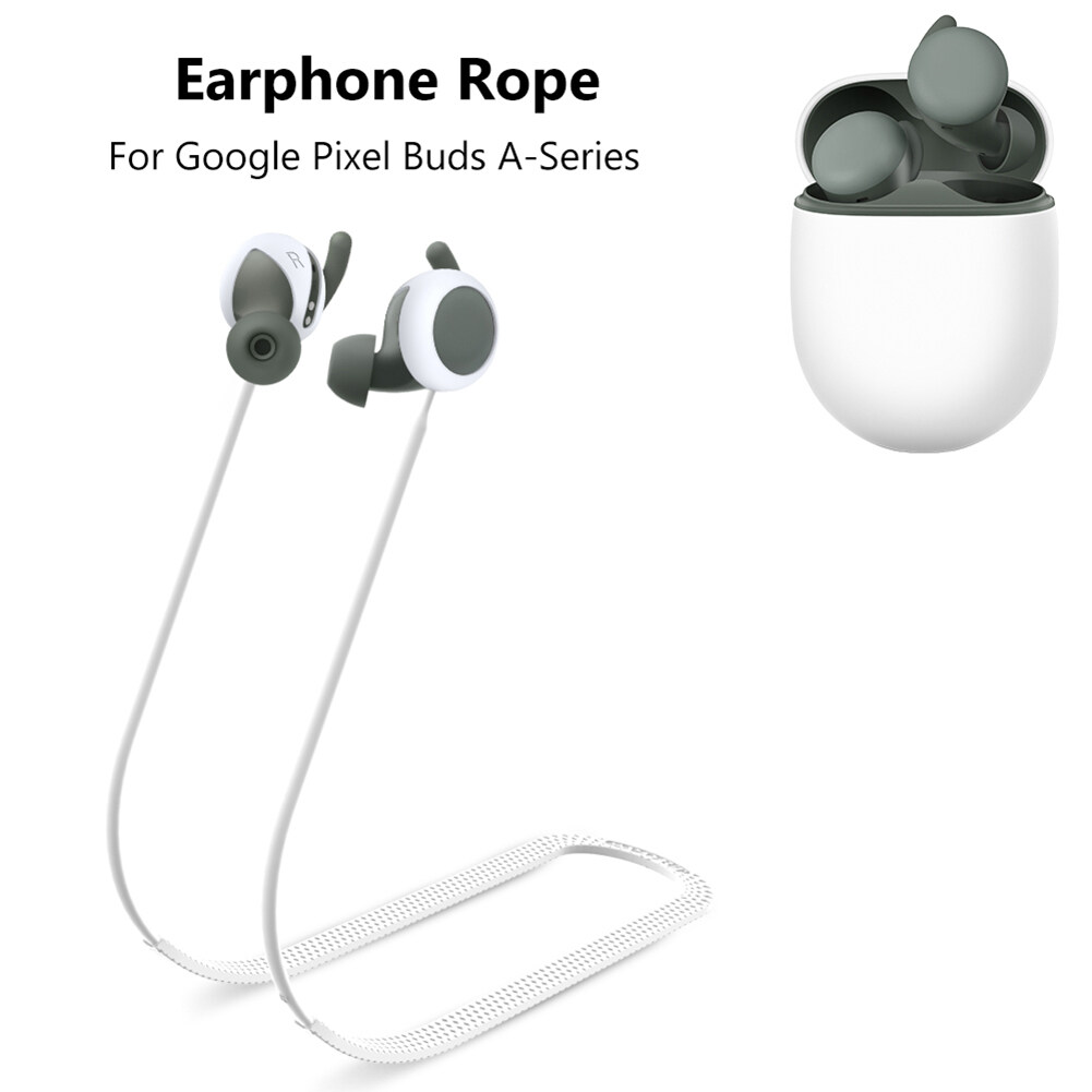 Silicone Anti-Lost Holder Cable Comfortable Waterproof Headphone Neck Strap Anti Slip Headphone Neck Cord Soft Portable for Google Pixel Buds A-Series
