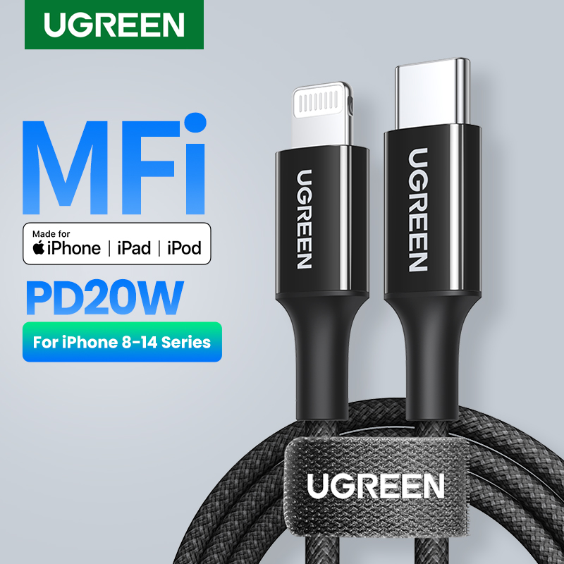 UGREEN USB C to Lightning Cable MFi Certified Charging Cable for iPhone 14 13 Pro Max iPhone 14 Plus iPhone 12 11 Pro Max 8Plus