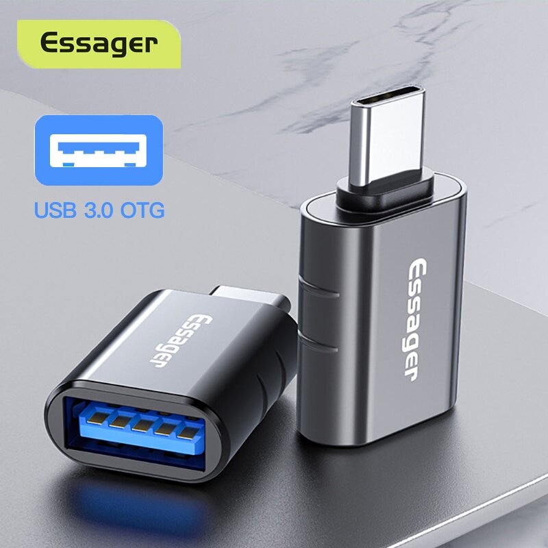 Essager USB Type C OTG Adapter USB 3.0 To USB C Male Converter For Samsung Xiaomi mi USB-C Female Connector Adapter