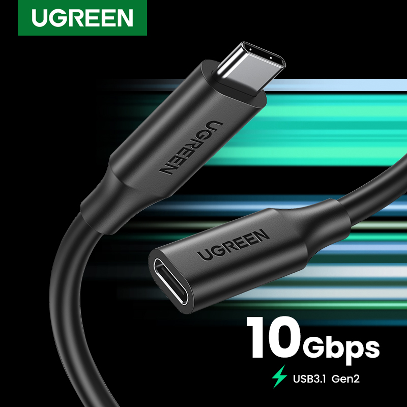 UGREEN 1M Cable Extension Cord Usb 3.0 Tipe-C Cable for Xiaomi Huawei Samsung Macbook Air Nintendo Switch