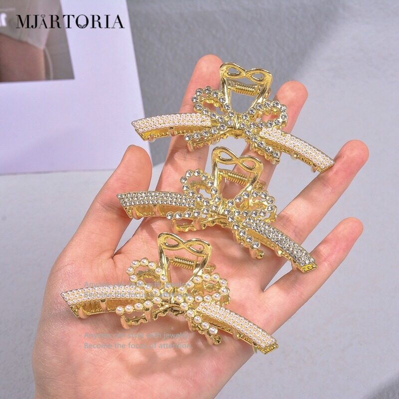 MJartoria Women Korean Metal Hair Claw Hairpin Clips Girls Hair Accessories