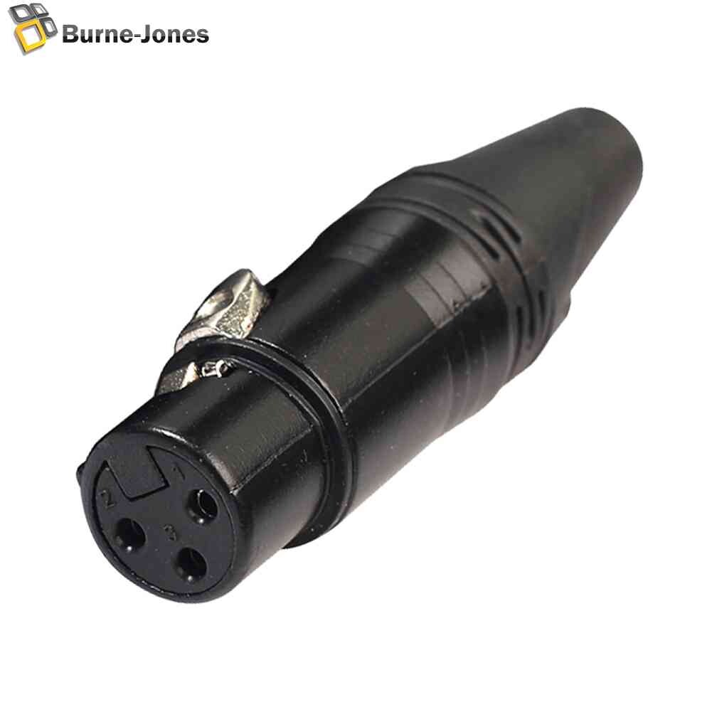 DIY Microphone XLR 3Pin Female Plug Connector Cable Solder Plug MIC Adapter