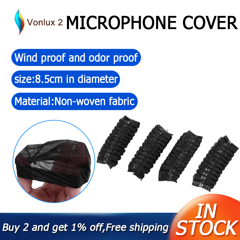 [In stock][Free shipping] 100 Pcs Disposable Microphone Covers, Windscreen Mic Covers, Handheld Microphone Protective Cap for Karaoke