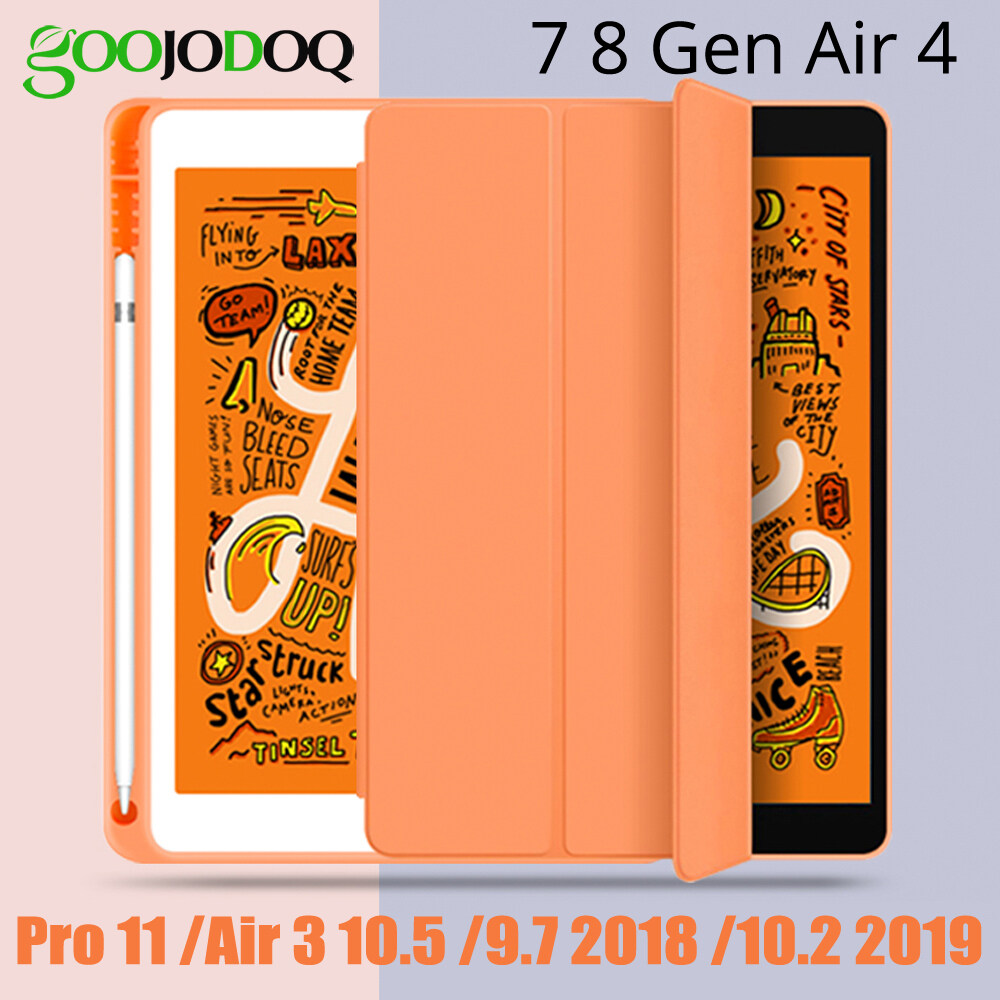 GOOJODOQ iPad Case Cover For iPad Air 4 Mini 5 9.7 Air 2 Case Silicone Case 6th Gen 7th Gen 8th Gen 10.2 Pro 11 2021 Pro 12.9 2020 2018 Air 3 10.5