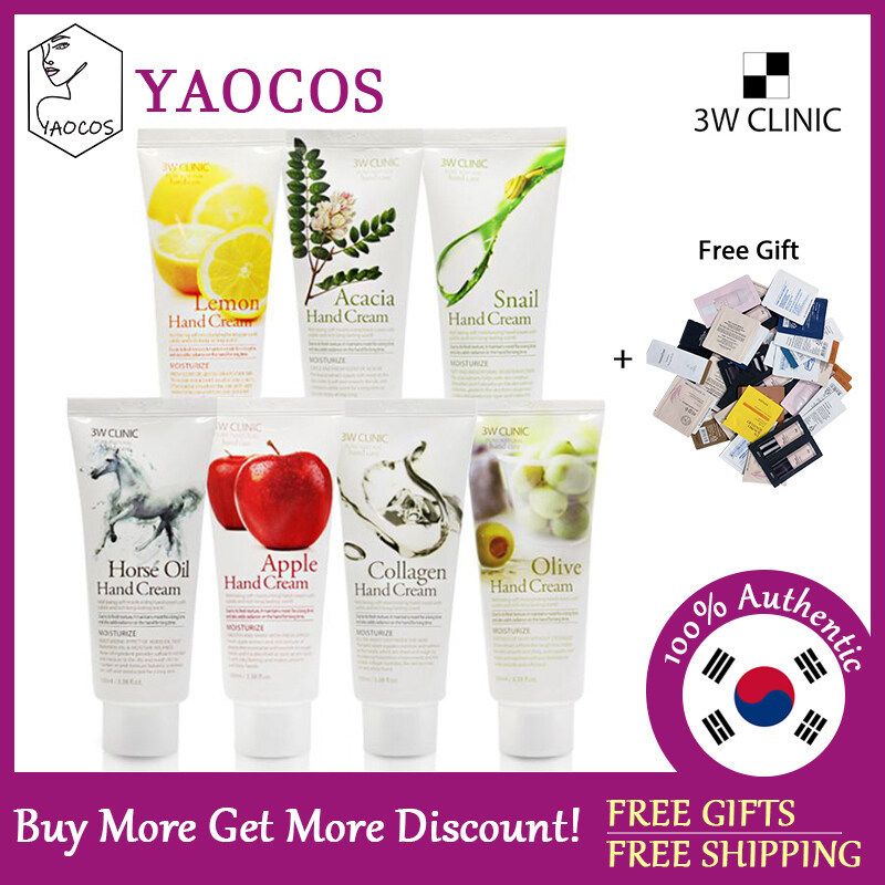 [3W CLINIC] Moisturizing Hand Cream 100ml - 7 Options