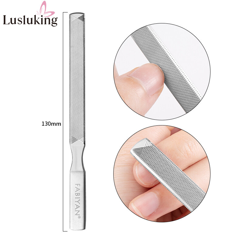 Professional Stainless Nail Art File Rod Buffer Grinding Finger Cuticle Pusher Remover Polish Acrylic Gel Manicure Pedicure Tool