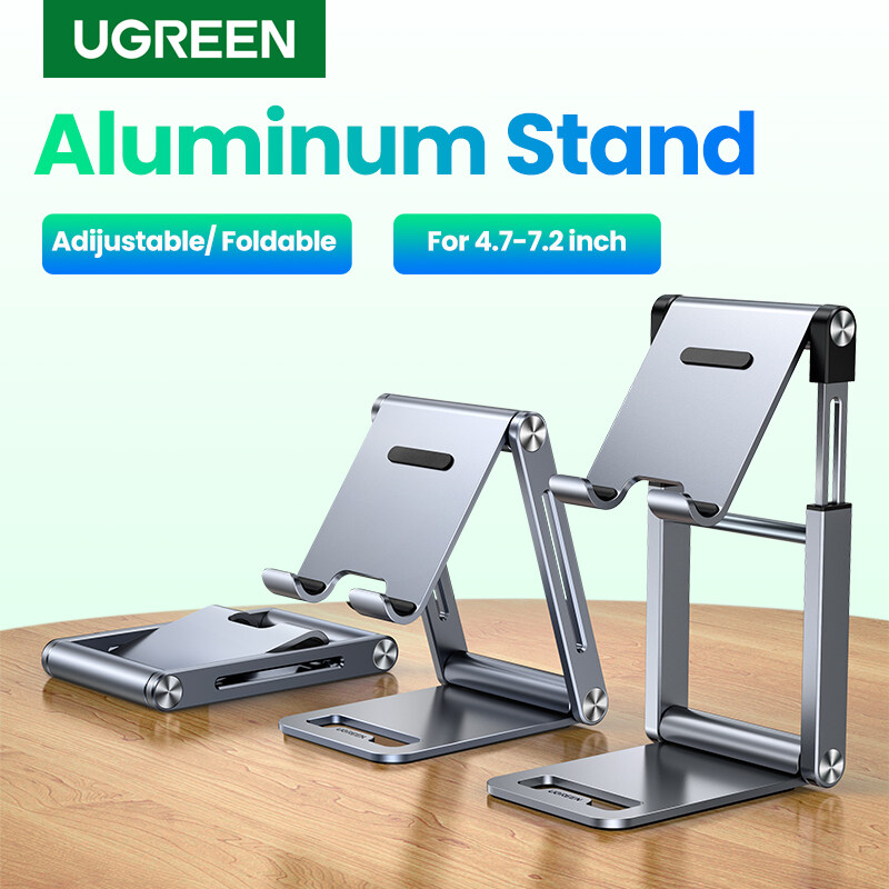 UGREEN 45 Degree Multi-Angle Adjustable Cell Phone Stand Holder for Android Phones SAMSUNG, Apple iPhone, Xiaomi, Poco X3 NFC,LG, Huawei, ASUS, VIVO, OPPO
