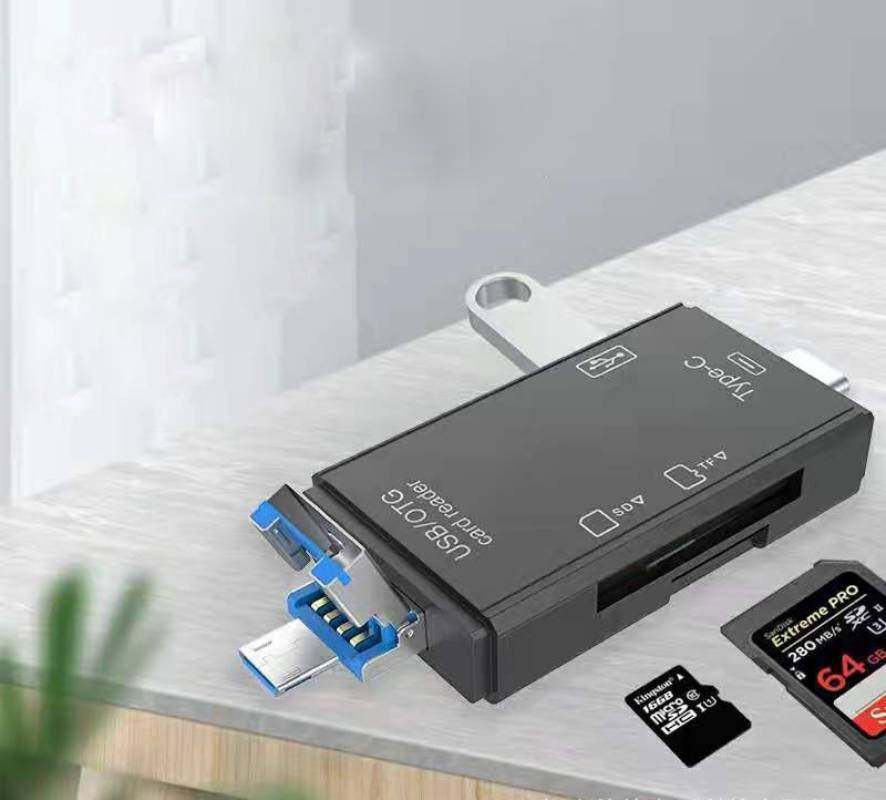 [Trail Blazers]3 In 1 SD Card Reader USB C Card Reader USB 2.0 TF/Mirco SD Smart Memory Card Reader Type C Flash Drive Cardreader Adapter