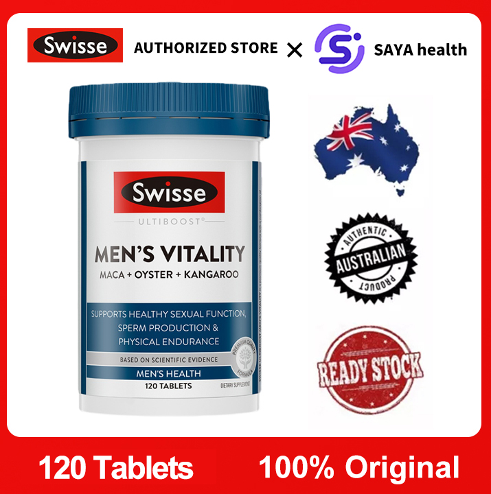 Swisse Ultiboost Men's Vitality 120 Tablets (Maca + Oyster + Kangaroo)（EXP:02/2024）