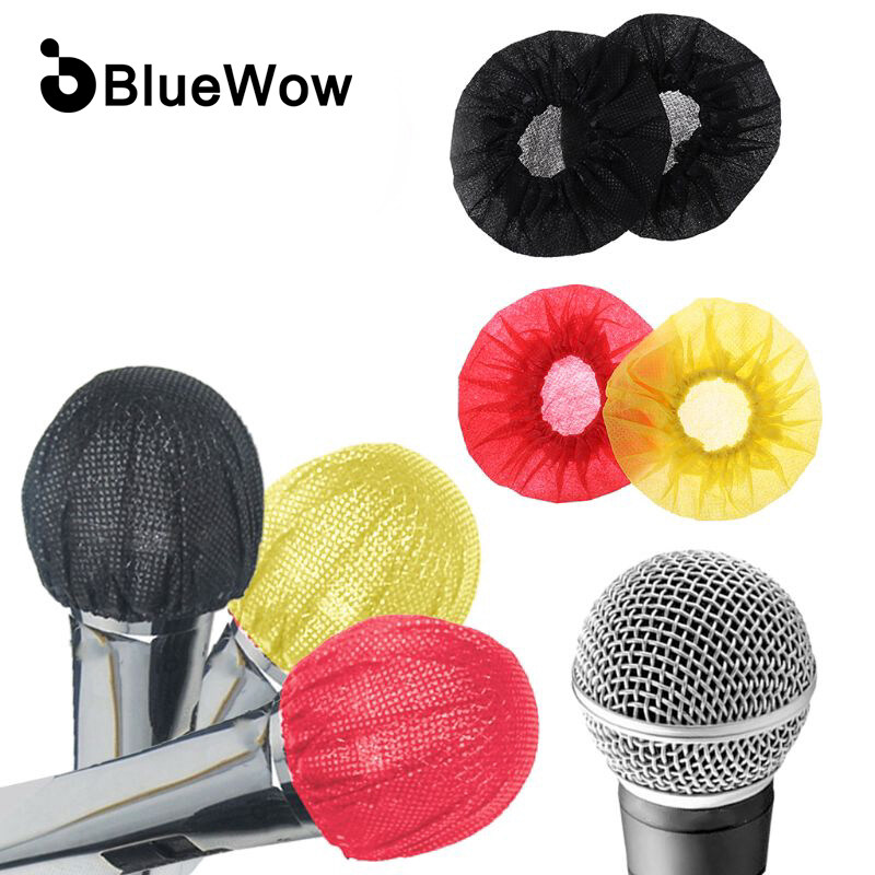 10/20/50/100PCS BlueWow Ultra thin microphone cover  U-shaped O-shaped microphone cover KTV microphone cover anti blowout microphone cover  Microphone cover
