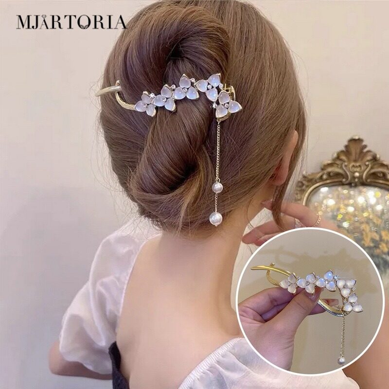 MJartoria Women Girls Side Bangs Clip Ornament Hair Clips Barrettes Hairpins Hair Accessories