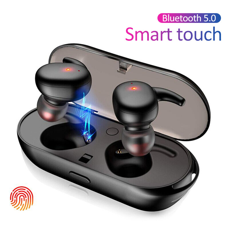 VITOG Waterproof In-Ear TWS Bluetooth Earphone Wireless Headphone Stereo Touch Control Noise Cancelling Headset With Charging Box For Smartphone/ Laptop