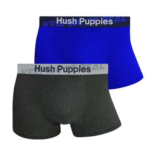 HUSH PUPPIES 2PCS MEN'S BOXER BRIEFS | COTTON ELASTANE | #157803