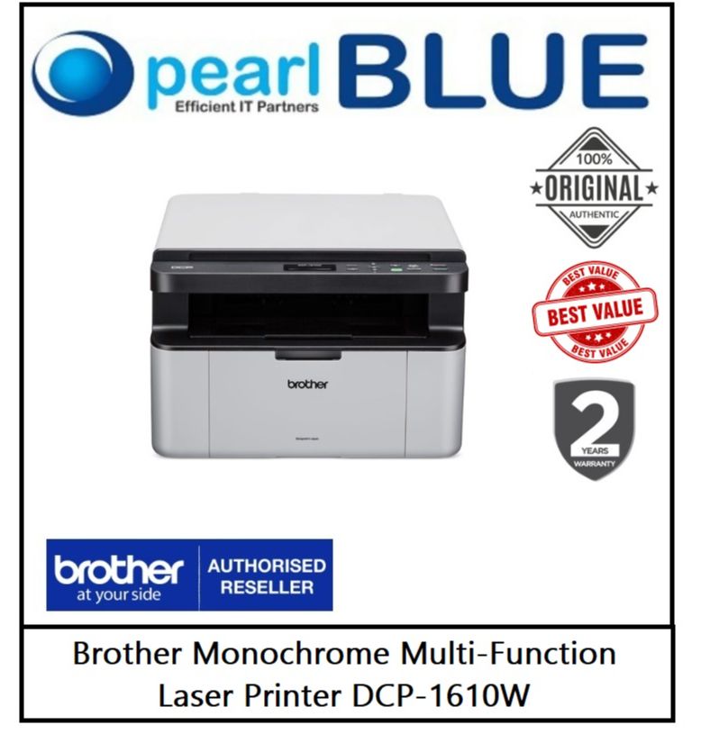 [READY STOCK] Brother DCP-1610W - Wireless MonoChrome Laser Printer Scan Copy