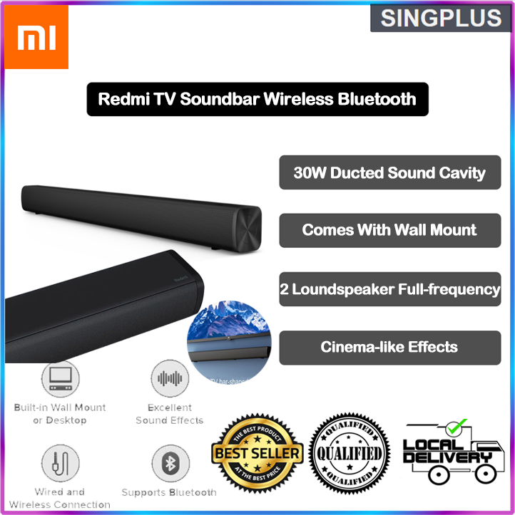 【SG LOCAL SELLER】 Xiaomi Redmi TV SoundBar Wireless Bluetooth Speaker Soundbar HiFi Sound for Home Theatre