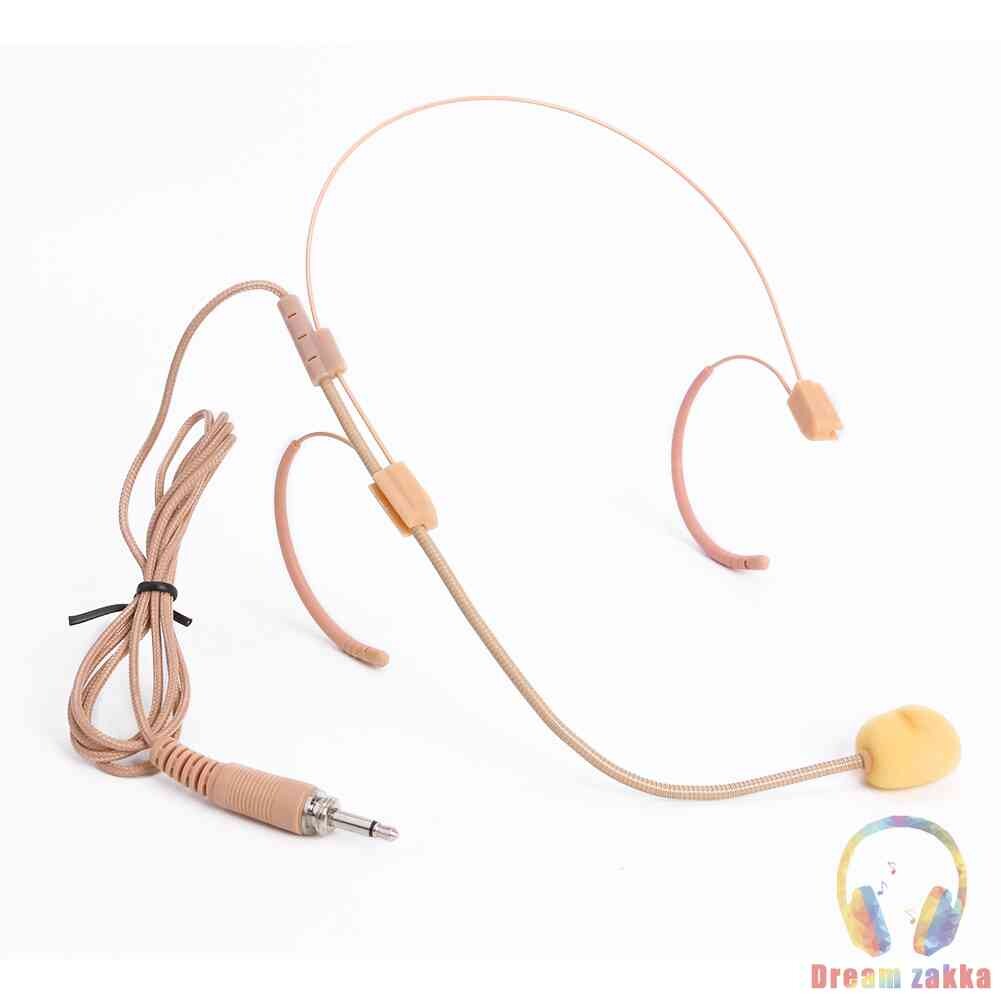 3.5mm Head-Mount Condenser Microphone Mic for Wireless Bodypack Transmitter