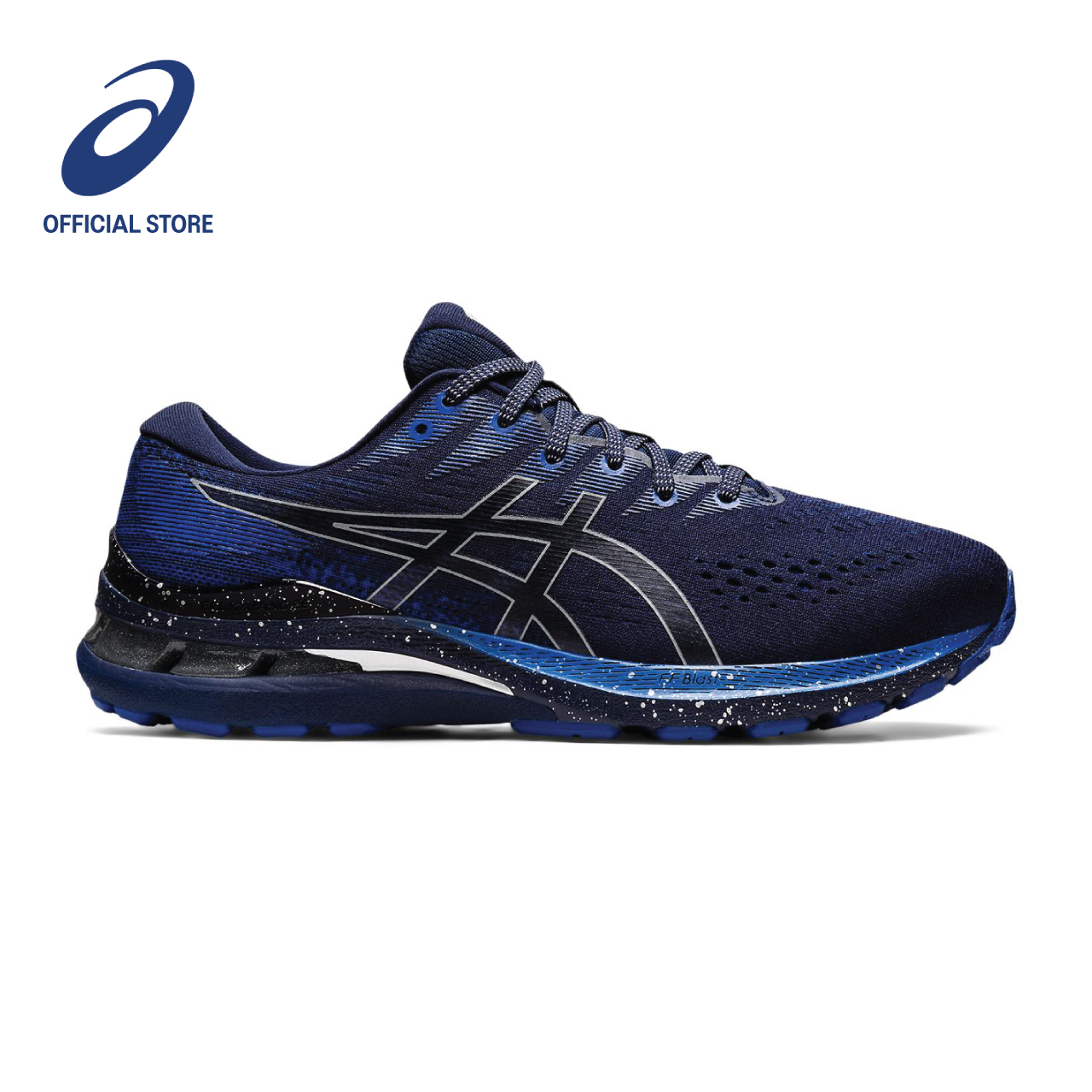ASICS Men GEL-KAYANO 28 Running Shoes in Peacoat/Pure Silver