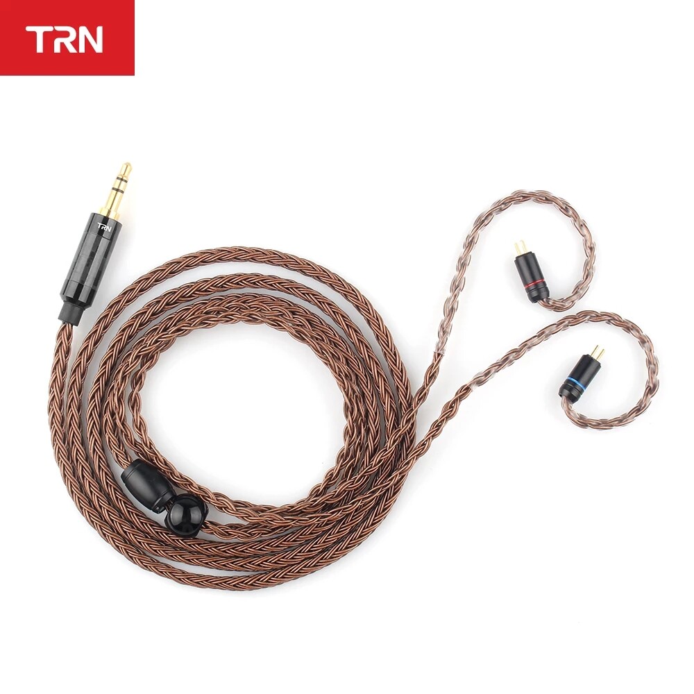 TRN T2 16 Core Silver Plated HIFI Upgrade Cable 3.5/2.5mm Plug MMCX/2Pin Connector For V80 V10 V30 A10 C10 C16 IE80 AS QUEEN P1
