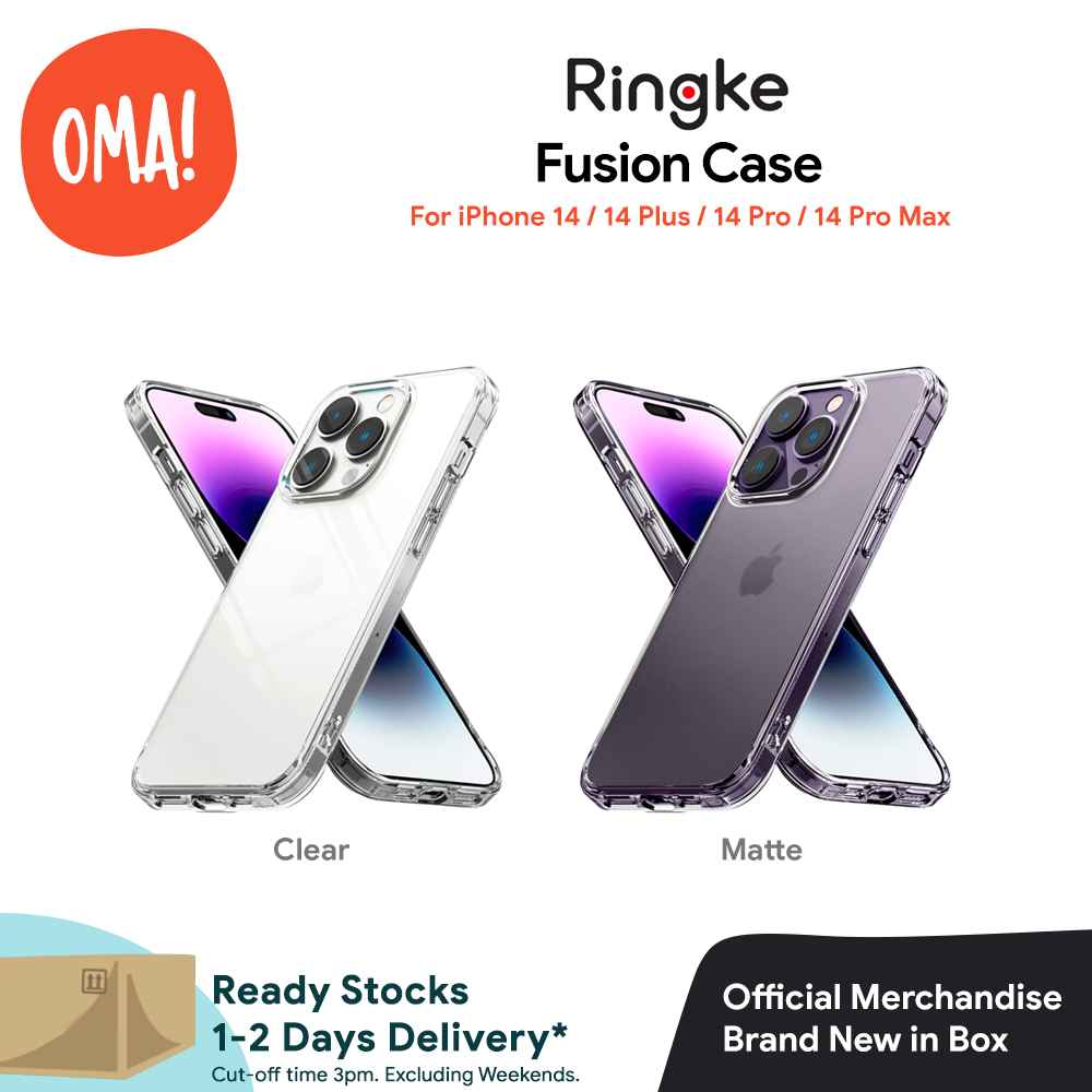 Ringke Apple iPhone 14 / 14 Plus / 14 Pro / 14 Pro Max Case - Fusion Clear / Matte