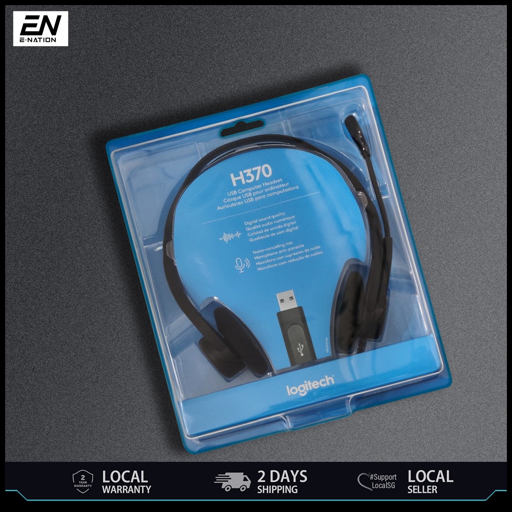 Logitech H370 USB Computer Headset with Noise Canceling Microphone