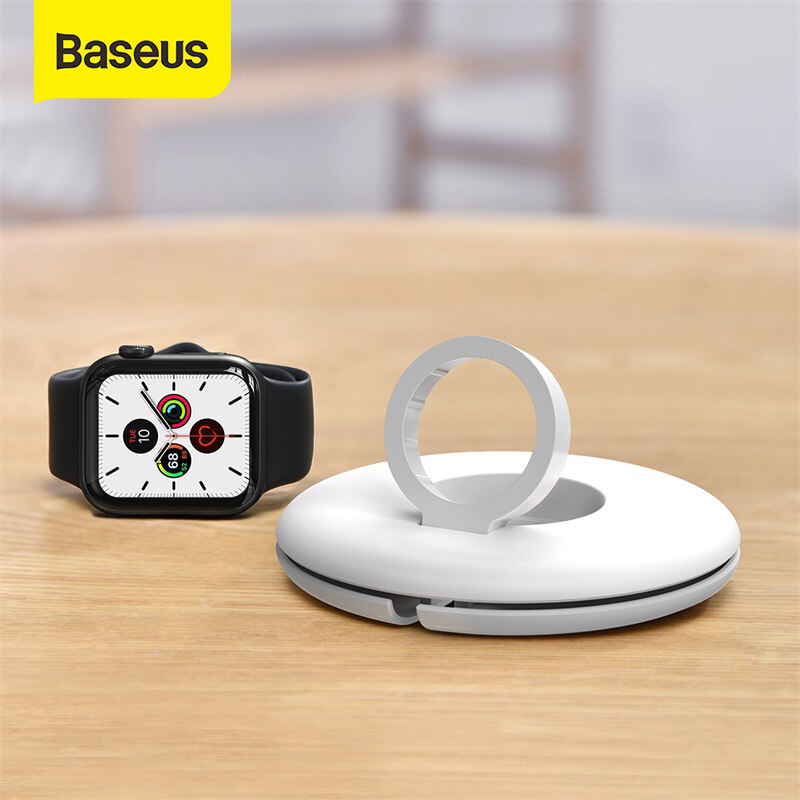 Baseus USB Cable Organizer Charge Stand Winder for iP Watch 5 4 3 Cable Watch Cable Holder for iP Watch 38mm 42mm 40mm 44mm Storage Box
