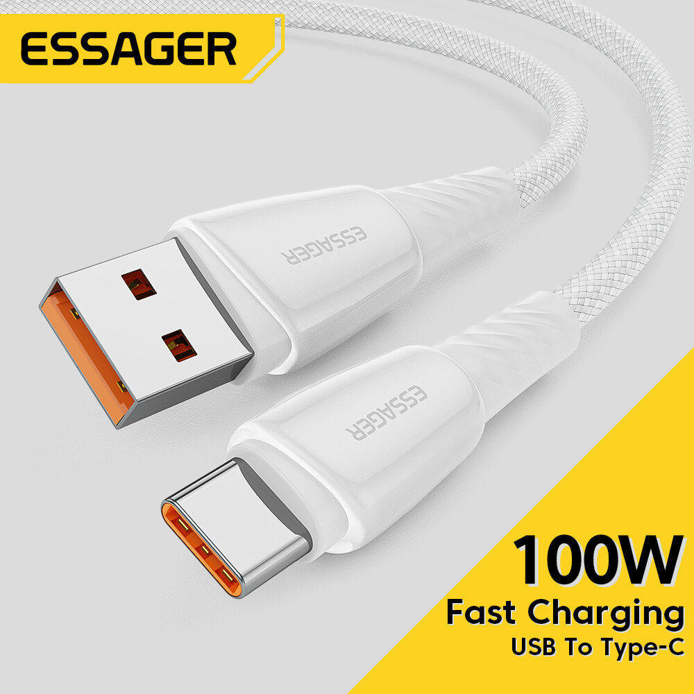 Essager USB Type-C Cable  6A 100w  Super Fast Charger Wire Type-C Cable  for  Huawei