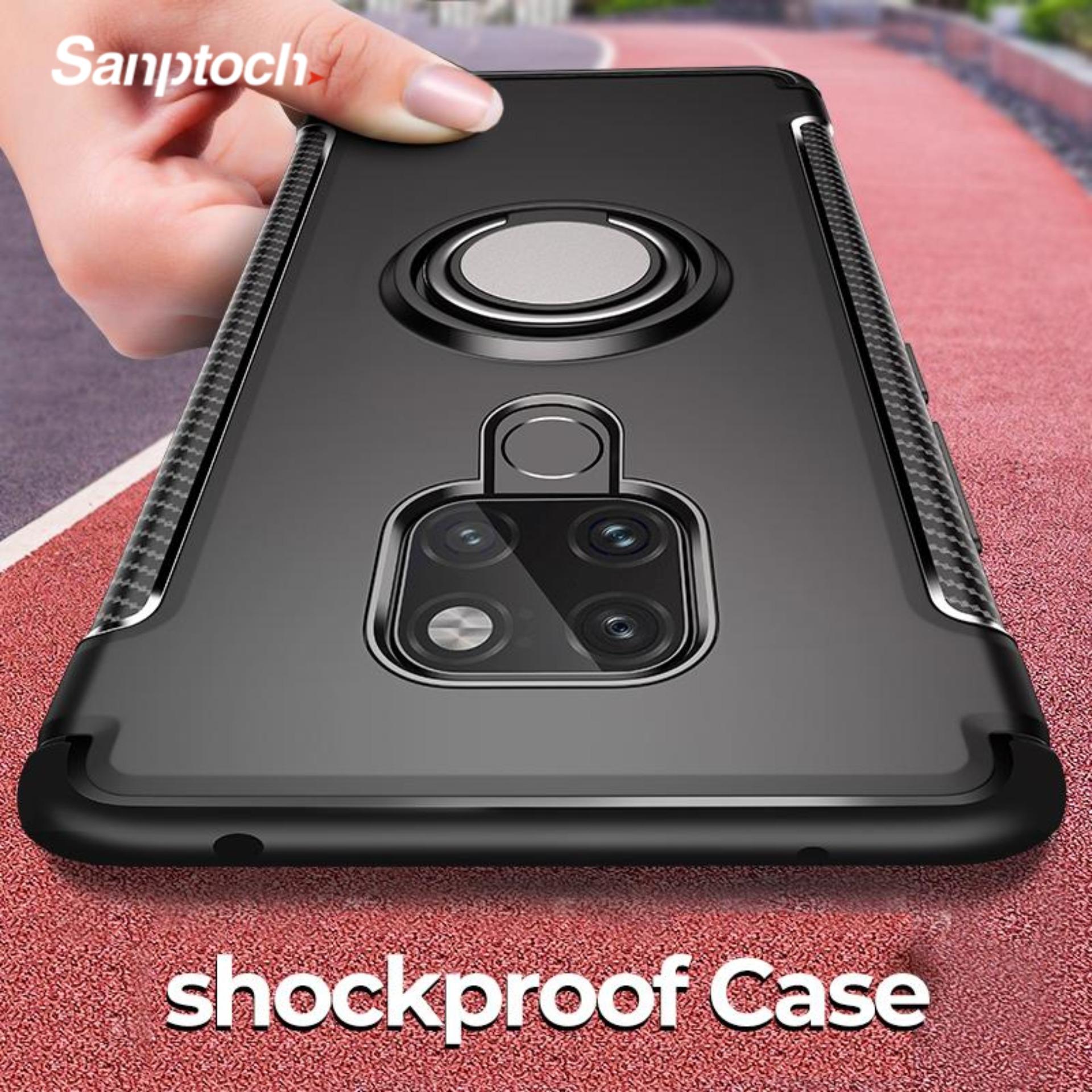 Sanptoch Luxury Soft Shockproof Case For Huawei Mate 20 Pro Full Cover For Huawei Mate 20X Hard PC Bracket Ring Holder Cases Protective Casing