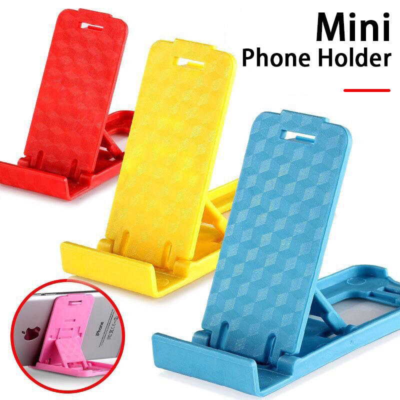 Mini mobile phone stand is suitable for all mobile phones, desktop mobile phone portable lazy stand (color random)