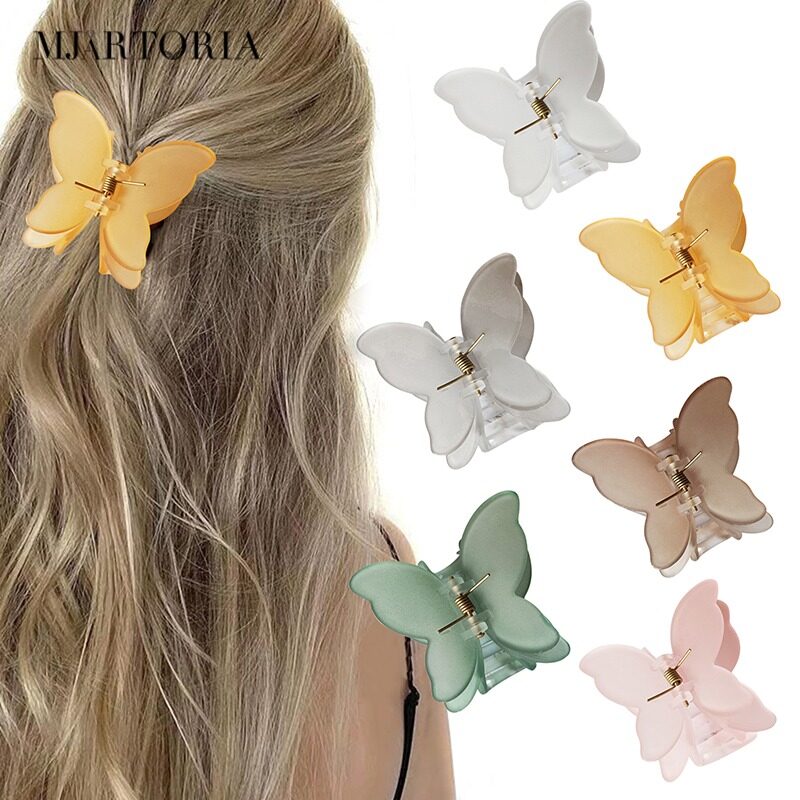 MJartoria Fairy Butterfly Hair Clips Girls Cute Hairpin Temperament Versatile Sweet Hairpin