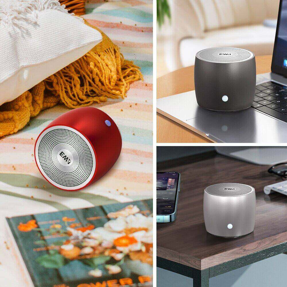 EWA A103 Mini Bluetooth Speakers German Bass Speaker For Outdoor/Indoor Camp/Bicycle /Ravel Metal Box Loud Sound