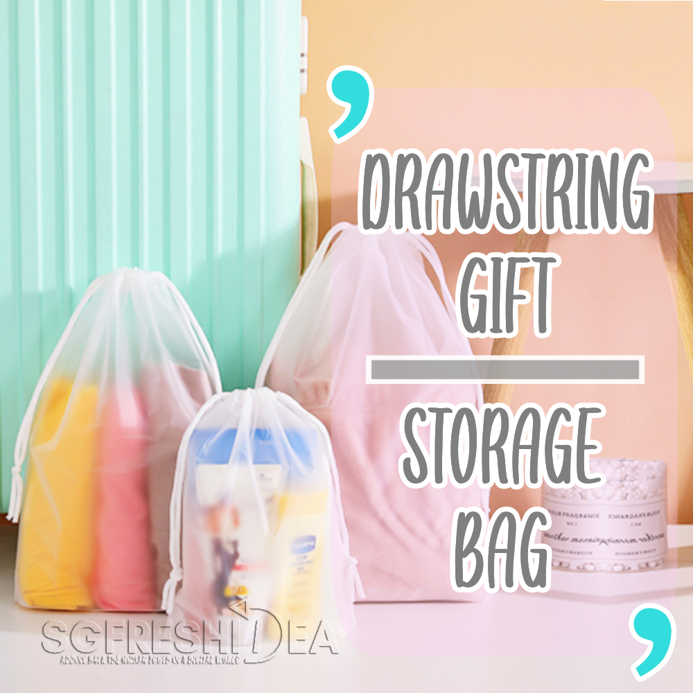 【5 Pcs】Drawstring Pouch Gift Bag Children Goodie Storage Bags Organizing Shoes Clothes Makeup Toiletries Travel Accessories