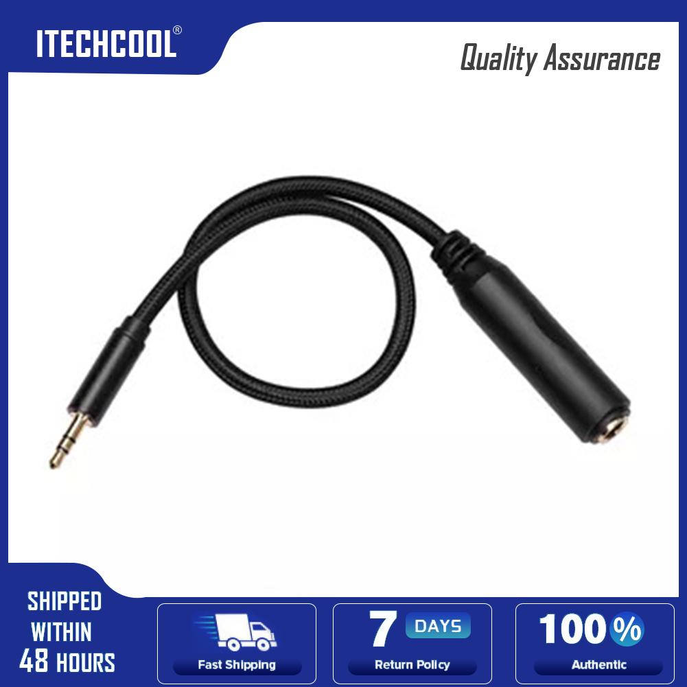 3.5mm Male to 6.35mm Female Cable TRS 1/8 Plug to 1/4 Jack Audio Adapter