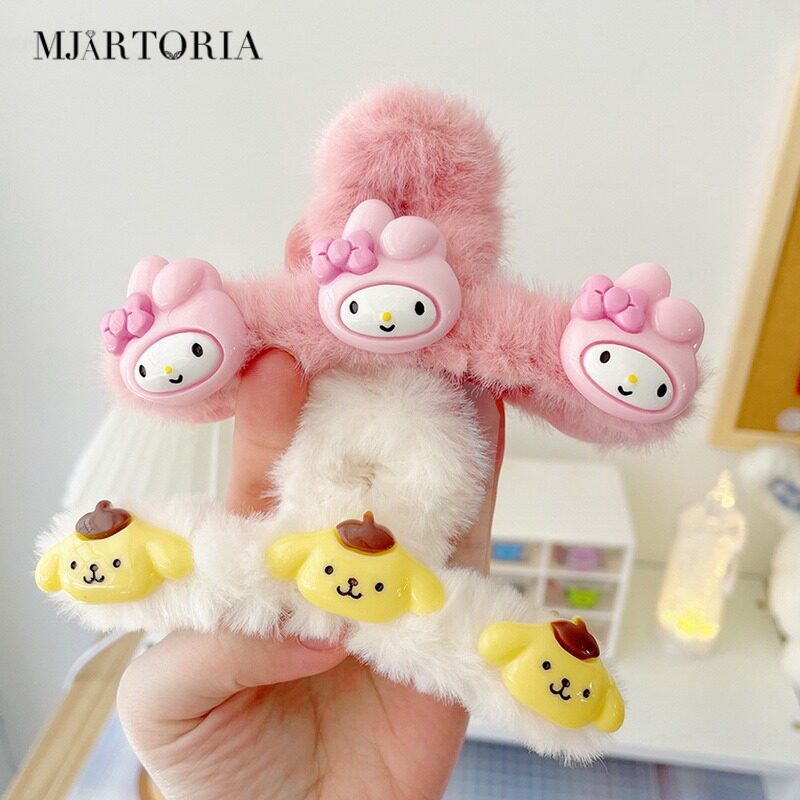 MJartoria Women Plush Hair Accessories Hairpin Clips Autumn And Winter Hair Styling Tools Women Girls Hair Accessories