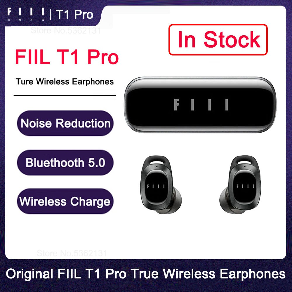 Original FIIL T1 Pro TWS ANC Earphones True Wireless Earbuds Active Noice Cancelling Headset Bluetooth-compatible 5.2 headphone For Xiaomi Huawei,Andriod ans iOS phone